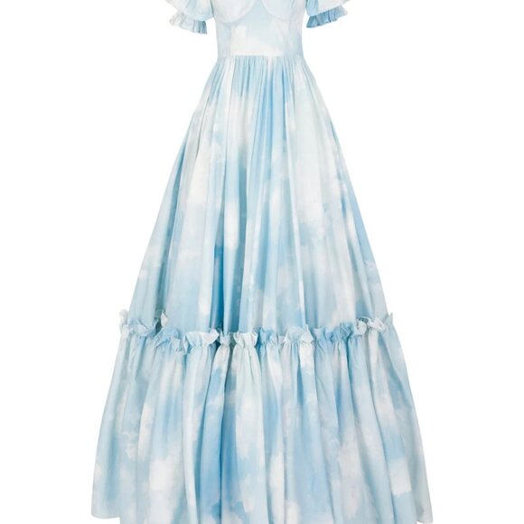 Selkie head in the clouds cotton ritz gown NEW W/O TAGS - Picture 2 of 2